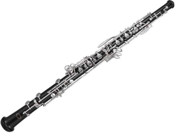 Detailed Oboe Musical Instrument PNG Transparent Background