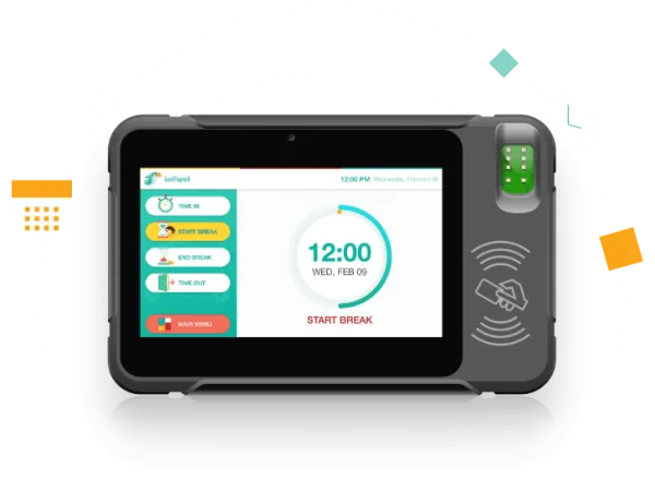 Biometric Time Clock Device PNG Transparent Background