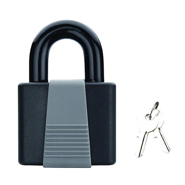 Black Padlock with Keys PNG Transparent Background