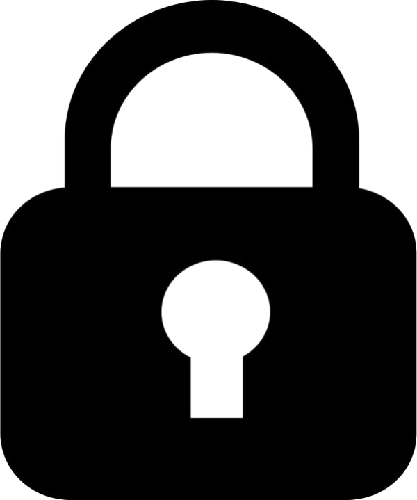 Black Padlock Icon Transparent Background