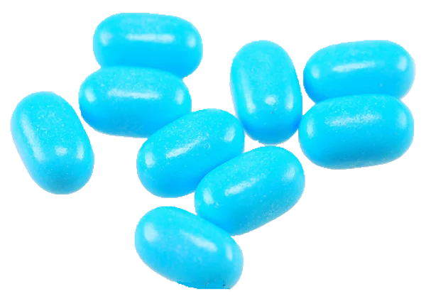 Blue Oval Candies PNG Transparent Background