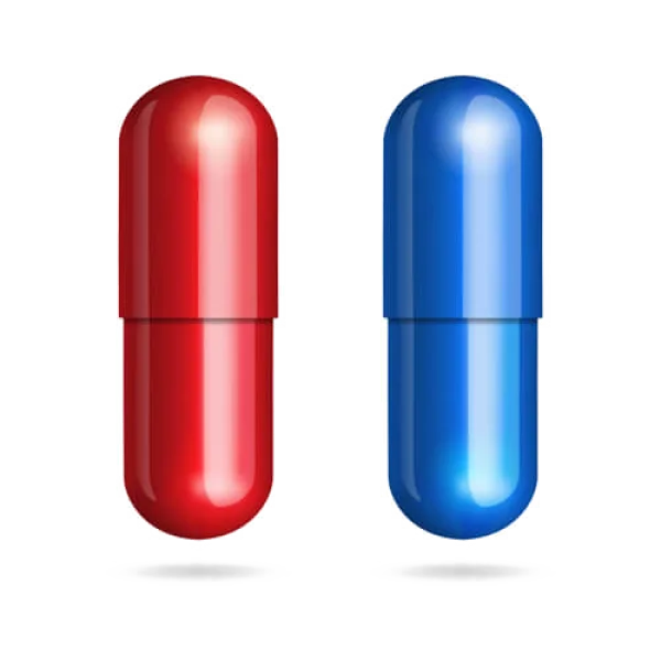 Red and Blue Pills Choice PNG Transparent