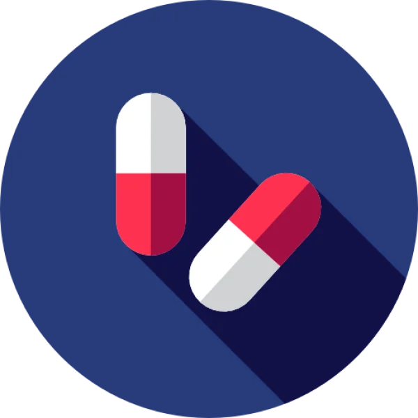 Flat Design Pills Icon PNG Transparent Background