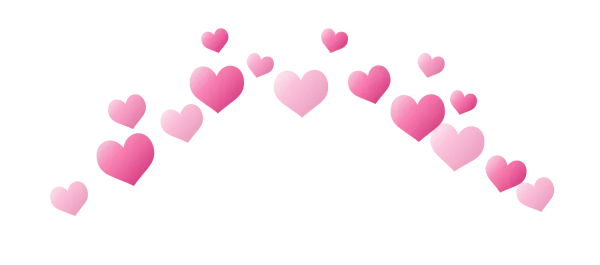 Floating Pink Hearts Arch PNG