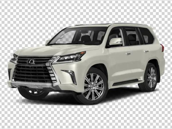 White Lexus LX 570 SUV PNG Transparent