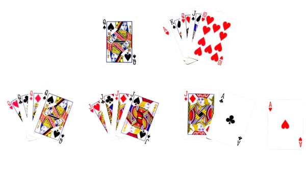 Assorted Playing Cards PNG Transparent Background