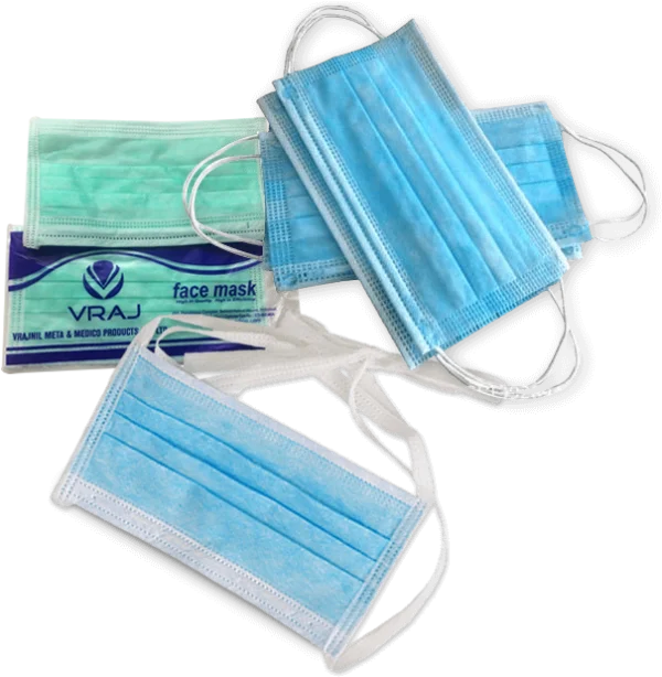 Medical Face Masks and Packaging PNG Transparent Background