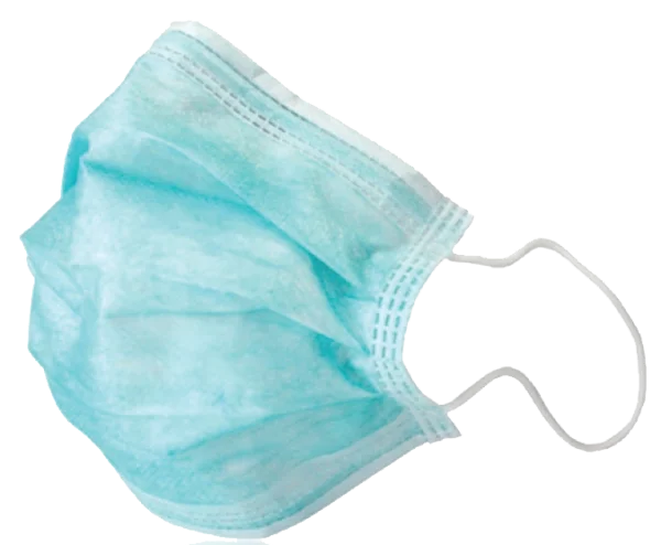 Blue Medical Face Mask PNG Transparent
