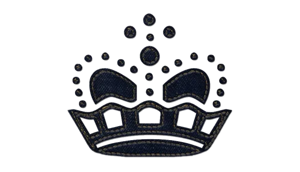Denim Crown Transparent Background
