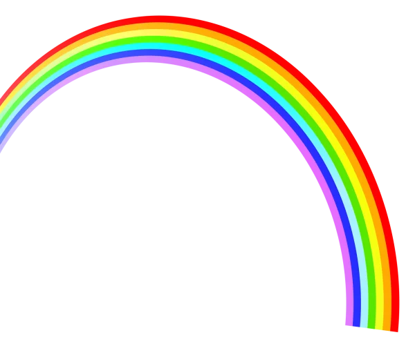 Vibrant Rainbow Arc PNG Transparent Background