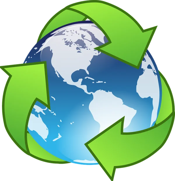 Recycling Earth Globe PNG Transparent Background