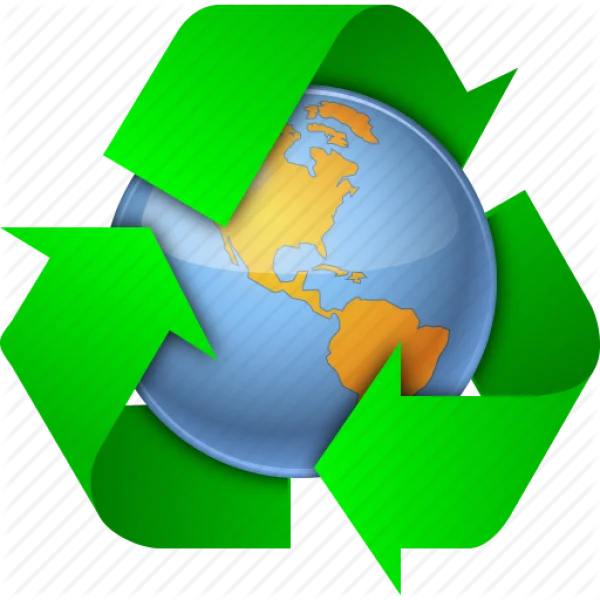 Recycling Earth Globe Icon PNG