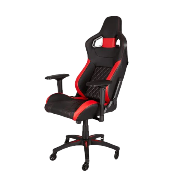 Black and Red Gaming Chair PNG Transparent Background