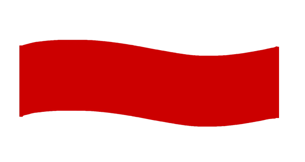 Wavy Red Banner PNG Transparent Background
