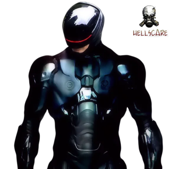 Dark Cybernetic Armor Suit PNG Transparent Background