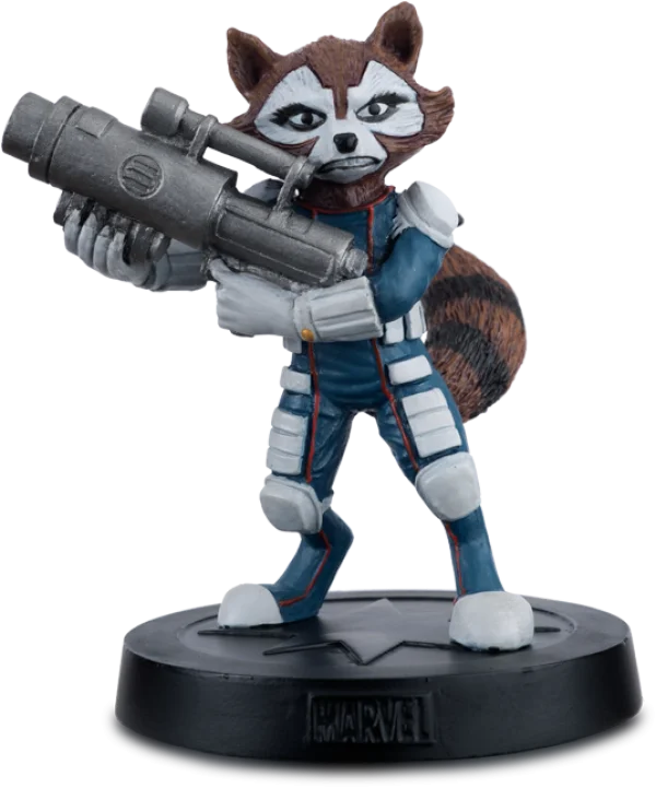 Rocket Raccoon Figurine with Blaster PNG Transparent