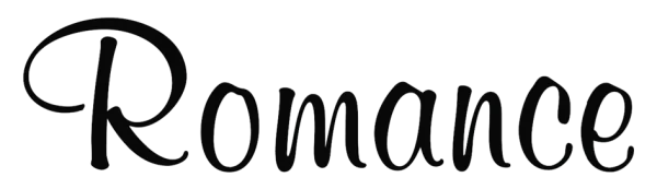 Romance Text PNG Transparent Background