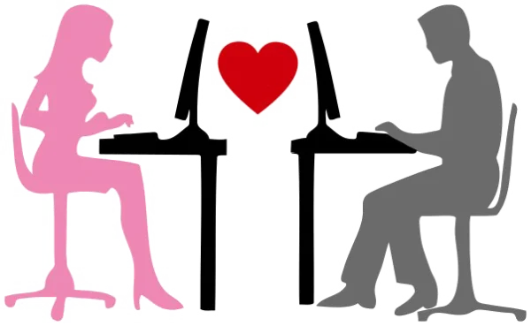 Online Dating Connection PNG Transparent