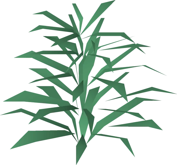 Low Poly Green Plant PNG Transparent Background