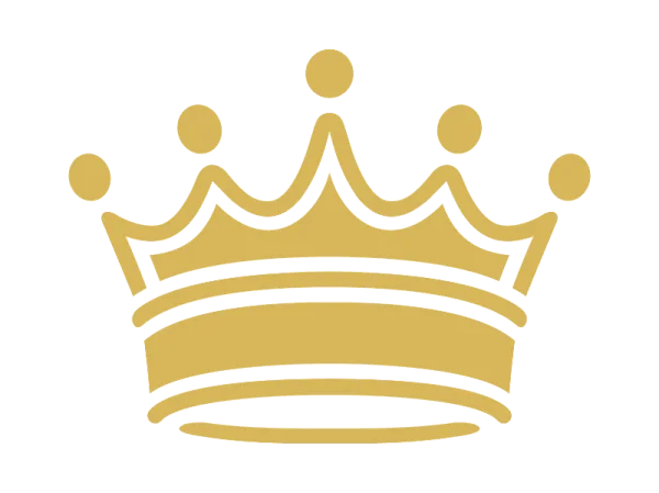 Golden Crown Icon PNG Transparent Background