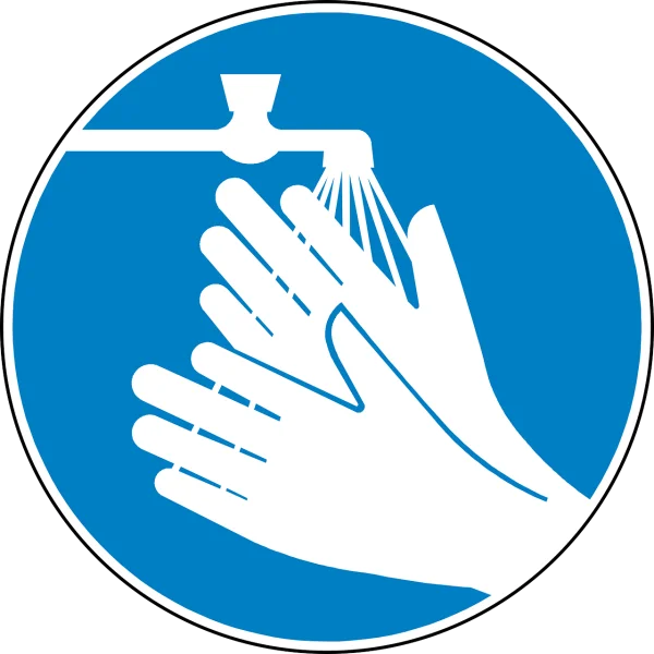 Wash Hands Sign PNG Transparent Background