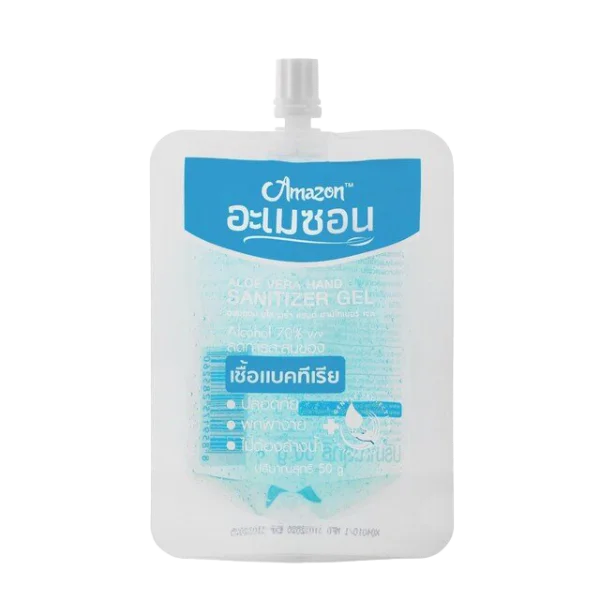 Amazon Aloe Vera Hand Sanitizer Gel Pouch PNG