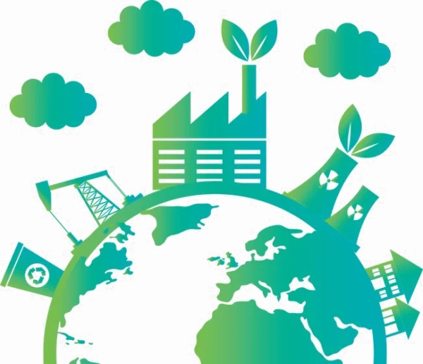 Eco-Friendly Global Industry on Earth PNG