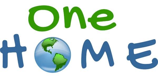 One Home Globe Logo PNG Transparent Background