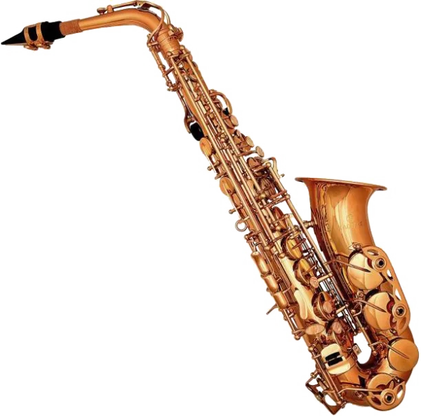 Golden Saxophone PNG Transparent Background