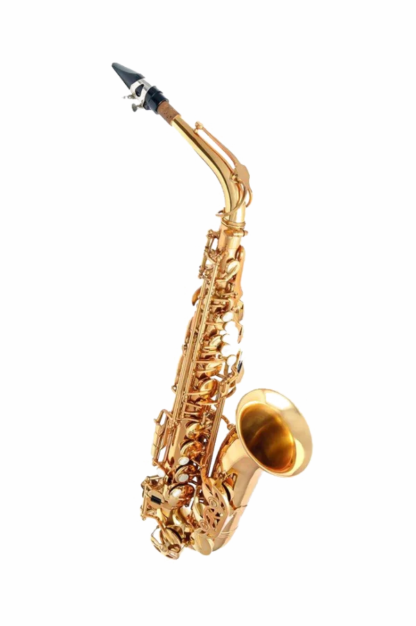 Golden Saxophone PNG Transparent Background