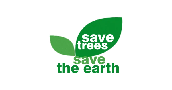 Save Trees Save The Earth Logo PNG