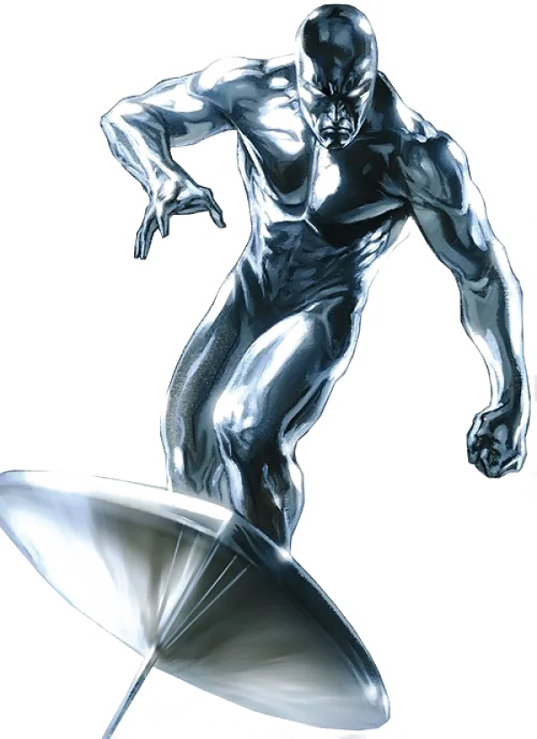 Silver Surfer Character PNG Transparent Background