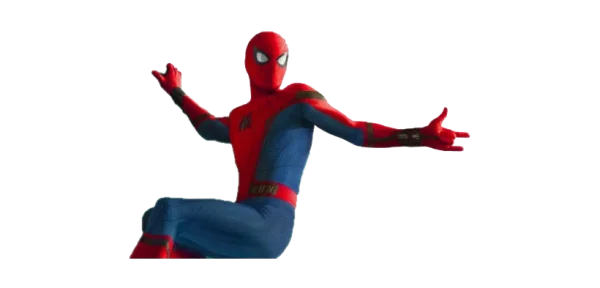 Spider-Man Action Pose PNG Transparent Background