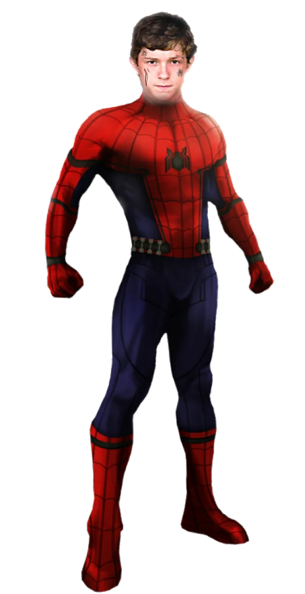 Injured Tom Holland Spider-Man PNG Transparent