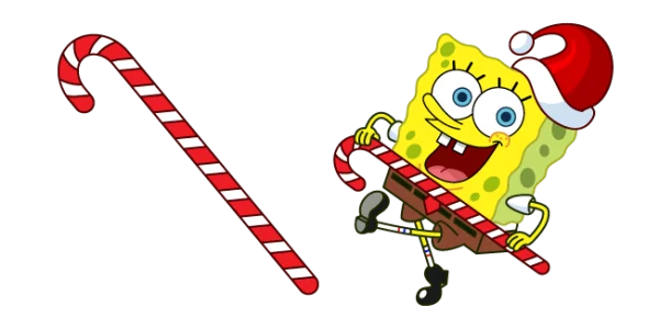 Spongebob Christmas Candy Cane PNG