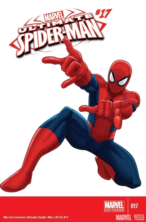 Ultimate Spider-Man Web-Slinging Pose PNG