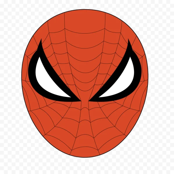 Classic Spider-Man Mask Icon Transparent PNG