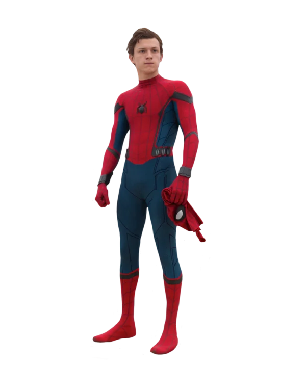 Spider-Man Tom Holland with Mask PNG Transparent