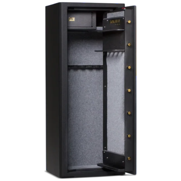 Open Black Gun Safe PNG Transparent Background