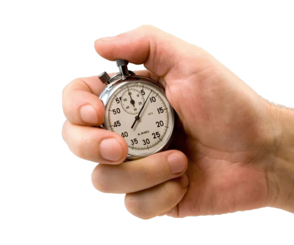 Hand Holding Stopwatch Transparent PNG