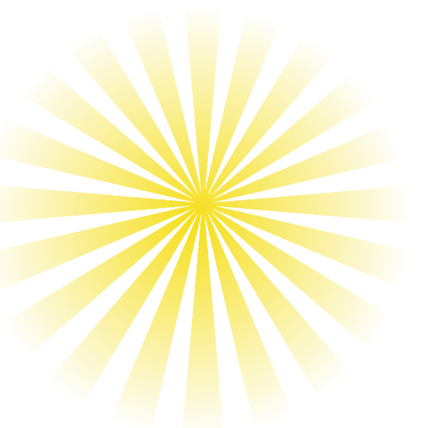 Yellow Sunburst Transparent PNG
