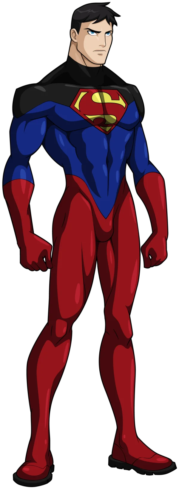 Superman Style Hero Character PNG Transparent