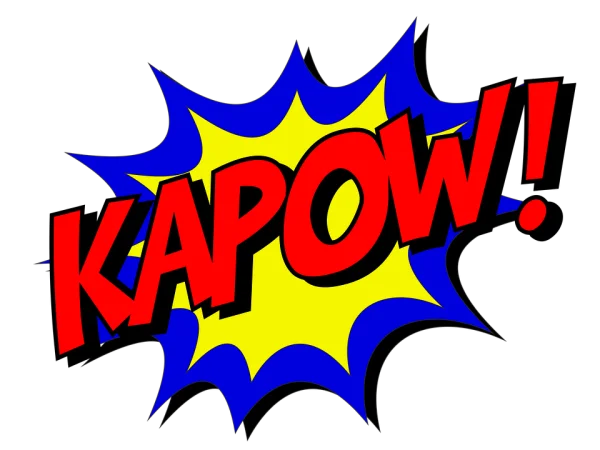 Kapow Comic Sound Effect PNG