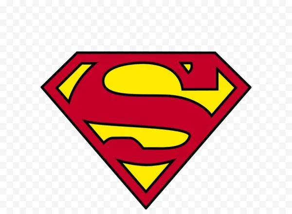 Classic Superman Shield Logo PNG