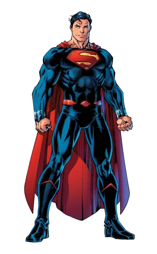 Superman Rebirth Standing Pose Transparent PNG
