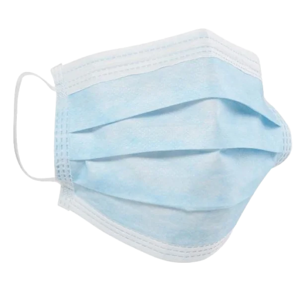Blue Surgical Mask PNG Transparent Background
