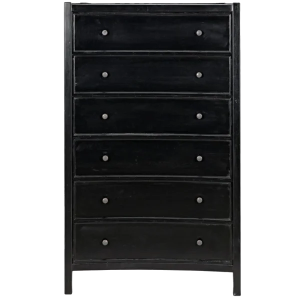 Black Chest of Drawers PNG Transparent Background