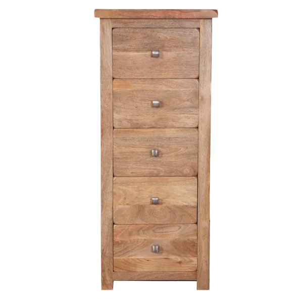 Rustic Wooden Chest of Drawers PNG Transparent Background