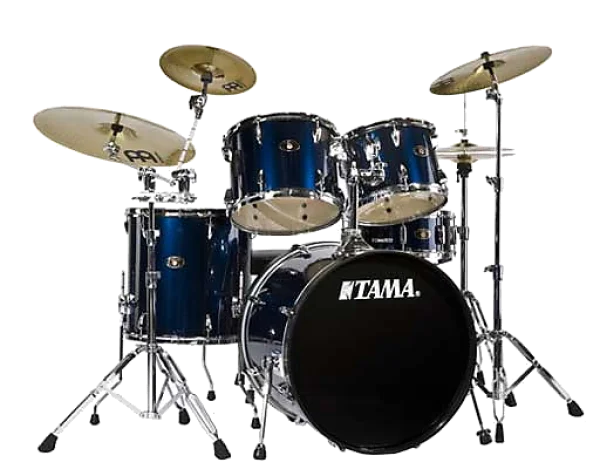 Blue Drum Set PNG Transparent Background