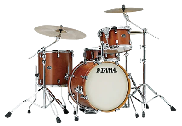 Natural Wood Tama Drum Kit PNG Transparent Background